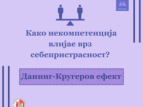 Како некомпетенцијата влијае врз себепристрасност? Данинг-Кругеров ефект